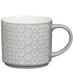 B&M Jumbo Embossed Stacking Mugs 4pk -Kitchen Style Deals Store 329369 Jumbo Embossed Stacking Mugs Set of 4 3