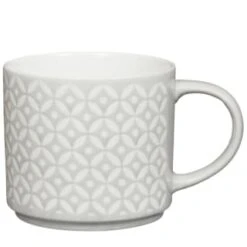 B&M Jumbo Embossed Stacking Mugs 4pk -Kitchen Style Deals Store 329369 Jumbo Embossed Stacking Mugs Set of 4 4