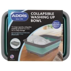 Addis Collapsible Washing Up Bowl - Aqua & Grey -Kitchen Style Deals Store 332198 addis collapsible washing up bowl grey and aqua