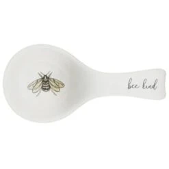 B&M Ceramic Spoon Rest -Kitchen Style Deals Store 337110 ceramic spoon rest bee kind