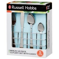Russell Hobbs Berlin Cutlery Set & Caddy 16pc