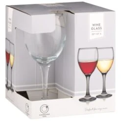 B&M Wine Glasses 4pk -Kitchen Style Deals Store 338802 set of 4 wine glasses