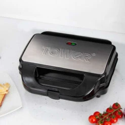 Tower 3-in-1 Deep Fill Snack Maker - Silver -Kitchen Style Deals Store 346395 3in1 deep fill snack maker