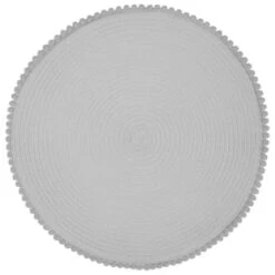 B&M Grey Round Pom Pom Placemats 4pk 7 B&M Grey Round Pom Pom Placemats 4pk -Kitchen Style Deals Store 355688 pom pom placemats grey 4