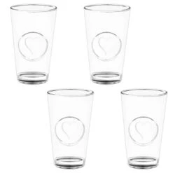 Kitchen Style Deals Store 32 B&M Heart Glasses 4pk