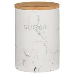 B&M Marble Effect Kitchen Canisters 3pc -Kitchen Style Deals Store 356820 storage canisters marble effect sugar