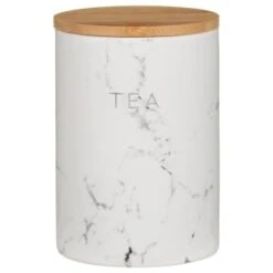 B&M Marble Effect Kitchen Canisters 3pc -Kitchen Style Deals Store 356820 storage canisters marble effect tea
