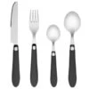 B&M Soft Touch Cutlery Set 16pc - Grey