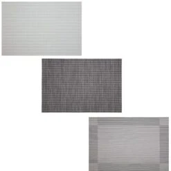 B&M Metallic Woven Placemats - Silver 4pk -Kitchen Style Deals Store 363876 363869 380285 4pk silver metallic woven main 1