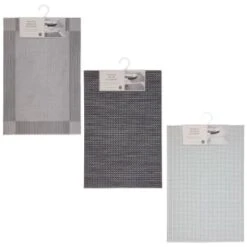 B&M Metallic Woven Placemats - Charcoal 4pk 11 B&M Metallic Woven Placemats - Charcoal 4pk -Kitchen Style Deals Store 363876 363869 380285 4pk silver metallic woven main 2