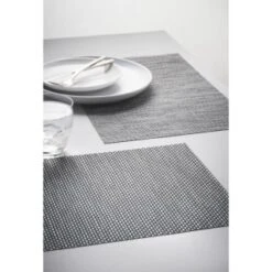 Kitchen Style Deals Store 34 B&M Metallic Woven Placemats - Charcoal 4pk