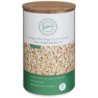 B&M Round Storage Container With Bamboo Lid 1 B&M Round Storage Container With Bamboo Lid