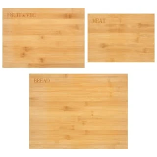B&M Bamboo Chop Boards 3pc 2 B&M Bamboo Chop Boards 3pc - Image 2