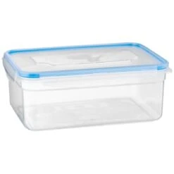 B&M Clip Top Food Containers 4pk - Blue 12 B&M Clip Top Food Containers 4pk - Blue -Kitchen Style Deals Store 369681 4pk clip top food containers blue 2