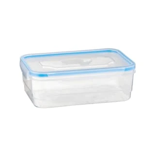 B&M Clip Top Food Containers 4pk - Blue 4 B&M Clip Top Food Containers 4pk - Blue - Image 4