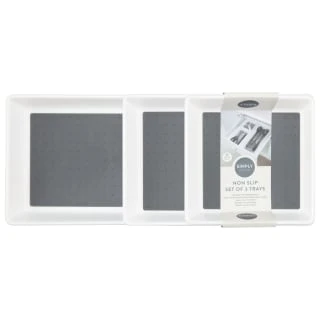 Simply Everyday Non-Slip Cutlery Tray - Grey 1 Simply Everyday Non-Slip Cutlery Tray - Grey