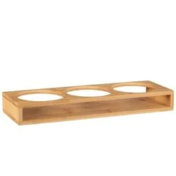 B&M Natural Home Glass Jars In Bamboo Stand 3pk 9 B&M Natural Home Glass Jars In Bamboo Stand 3pk -Kitchen Style Deals Store 380530 3pk natural home glass jars in bamboo stand 5