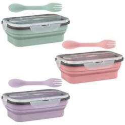 B&M Collapsible Lunch Box - Sage -Kitchen Style Deals Store 383522 collapsible lunch box 4