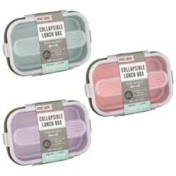 B&M Collapsible Lunch Box - Sage -Kitchen Style Deals Store 383522 collapsible lunch box group