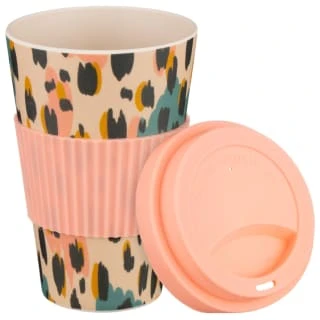 B&M Travel Coffee Cup - Animal Print 2 B&M Travel Coffee Cup - Animal Print - Image 2