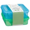 Sandwich Clip Lock Lunchbox 2pk - Blue & Green