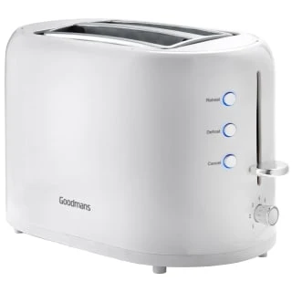 Goodmans Plastic 2 Slice Toaster - White 1 Goodmans Plastic 2 Slice Toaster - White