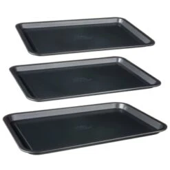 Betty Crocker Non-Stick Baking Tray Set 3pc -Kitchen Style Deals Store 388523 set of 3 non stick baking trays group 2