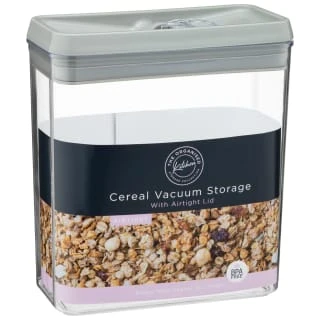 B&M Cereal Vacuum Storage Container - Grey 1 B&M Cereal Vacuum Storage Container - Grey