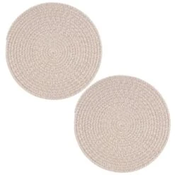 B&M Cotton Woven Placemats 2pk 5 B&M Cotton Woven Placemats 2pk -Kitchen Style Deals Store 390337 2pk cotton woven placemats natural 2
