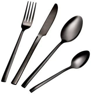 B&M Nickel Contemporary Cutlery Set 16pc 1 B&M Nickel Contemporary Cutlery Set 16pc