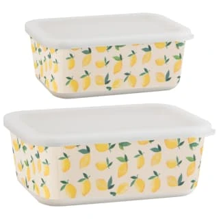 B&M Rectangular Tubs 2pk - Lemons 7 B&M Rectangular Tubs 2pk - Lemons - Image 7