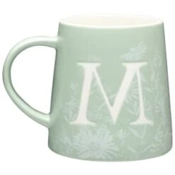 B&M Floral Alphabet Mug (Assorted) -Kitchen Style Deals Store 394397 floral alphabet mug green m