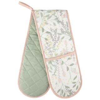 B&M Floral Double Oven Glove 1 B&M Floral Double Oven Glove