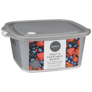 Fruit & Vegetable Basket With Removeable Drainage Basket 1 Fruit & Vegetable Basket With Removeable Drainage Basket