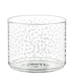 B&M Printed Glass Stackable Storage Jars 3pc - White 8 B&M Printed Glass Stackable Storage Jars 3pc - White -Kitchen Style Deals Store 396484 3pk printed glass stackable storage jars white 5