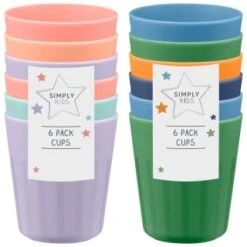 Simply Kids Colour Cups 6pk - Pastel -Kitchen Style Deals Store 398567 398570 6pk simply kids colour cups group 1